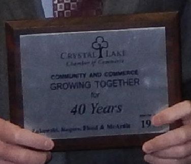 Crystal Lake Chamber of Commerce Plaque